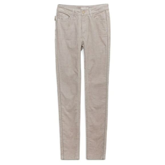 ZADIG & VOLTAIRE Eva Velours skinny corduroy pants in greige Size 36 Small NEW - Picture 8 of 9